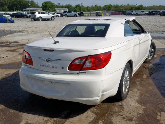 1C3LC55R58N279070 - 2008 CHRYSLER SEBRING TO WHITE photo 4