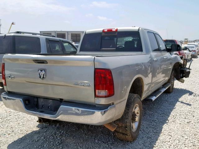 3D7UT2CL5AG119630 - 2010 DODGE RAM 2500 BEIGE photo 4