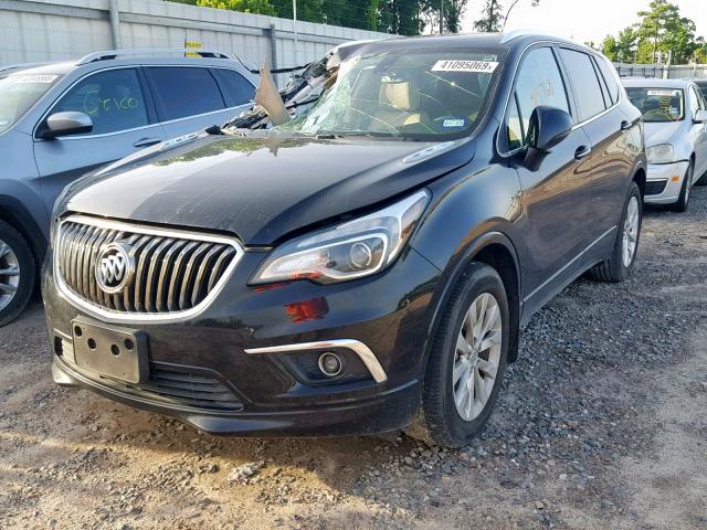 LRBFXBSAXHD000923 - 2017 BUICK ENVISION E BLACK photo 2