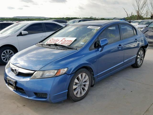 2HGFA1F94BH533598 - 2011 HONDA CIVIC EXL BLUE photo 2