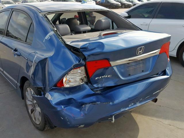 2HGFA1F94BH533598 - 2011 HONDA CIVIC EXL BLUE photo 9