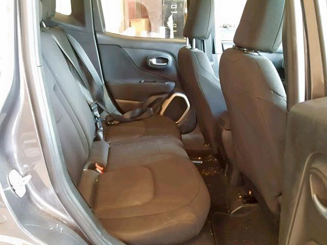 ZACCJAAB0HPF54984 - 2017 JEEP RENEGADE S ნაცრისფერი ფოტო 6