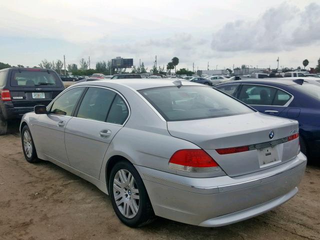 WBAGN63493DR14999 - 2003 BMW 745 LI SILVER photo 3