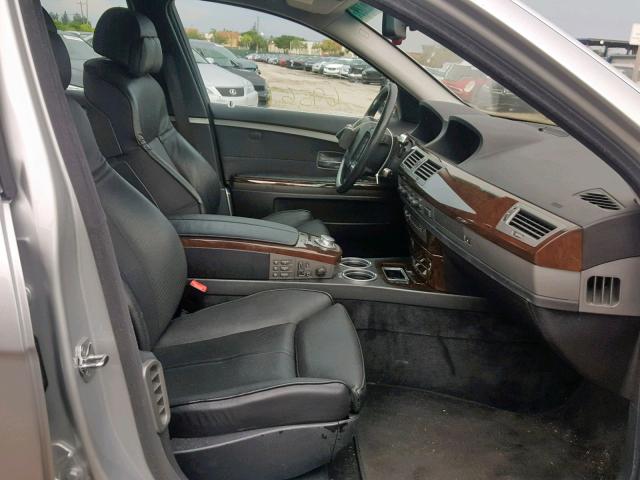 WBAGN63493DR14999 - 2003 BMW 745 LI SILVER photo 5