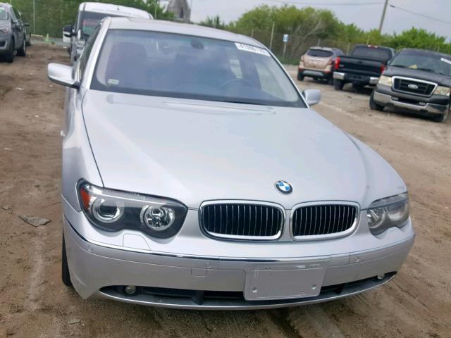 WBAGN63493DR14999 - 2003 BMW 745 LI SILVER photo 9