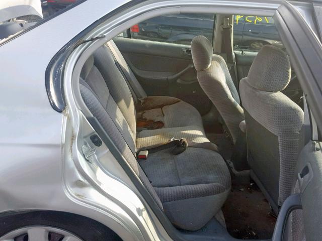 2HGEJ6613YH570704 - 2000 HONDA CIVIC BASE SILVER photo 6