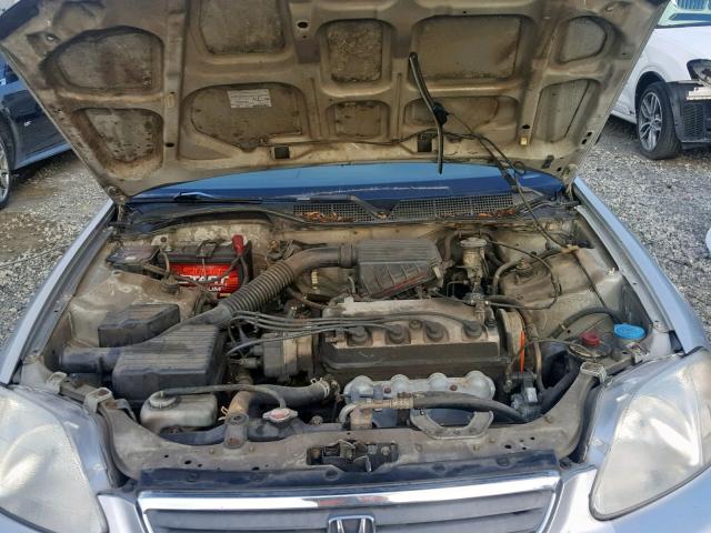 2HGEJ6613YH570704 - 2000 HONDA CIVIC BASE SILVER photo 7