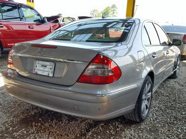 WDBUF56X77B043510 - 2007 MERCEDES-BENZ E 350 GRAY photo 4