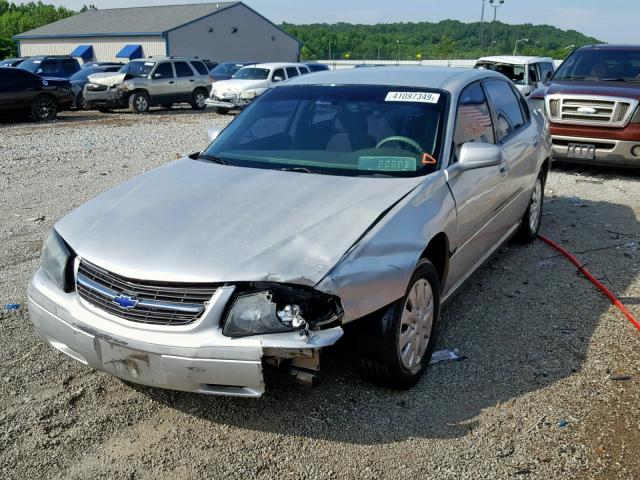 2G1WF52E349204746 - 2004 CHEVROLET IMPALA SILVER photo 2