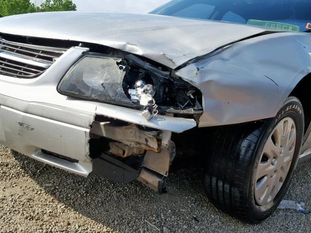 2G1WF52E349204746 - 2004 CHEVROLET IMPALA SILVER photo 9