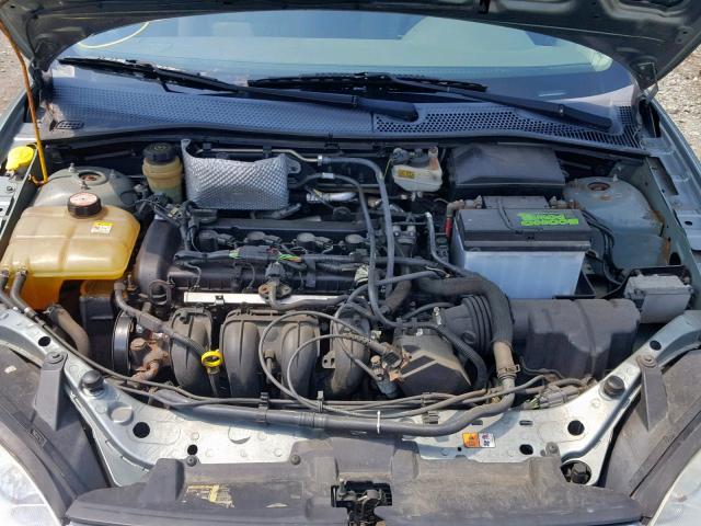 1FAFP34N75W185686 - 2005 FORD FOCUS ZX4 GREEN photo 7