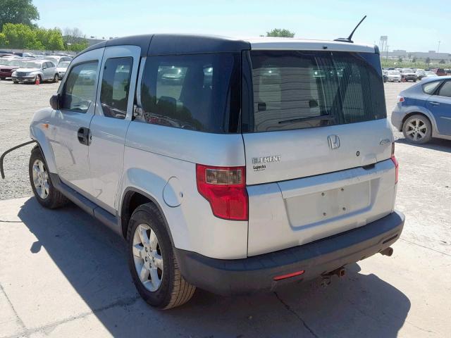 5J6YH28739L004493 - 2009 HONDA ELEMENT EX SILVER photo 3