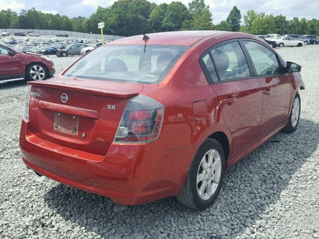 3N1AB6AP8BL732057 - 2011 NISSAN SENTRA 2.0 ORANGE photo 4