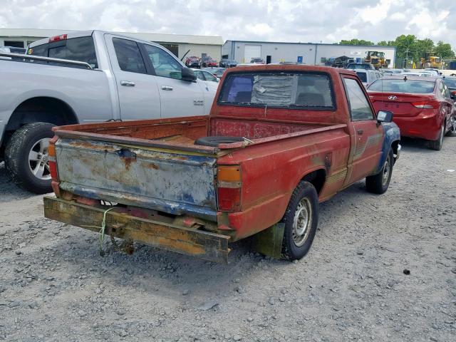 JT4RN50RXH0247011 - 1987 TOYOTA PICKUP 1/2 RED photo 4