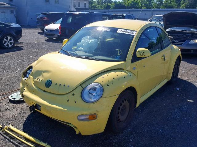3VWCC21CXXM473854 - 1999 VOLKSWAGEN NEW BEETLE YELLOW photo 2