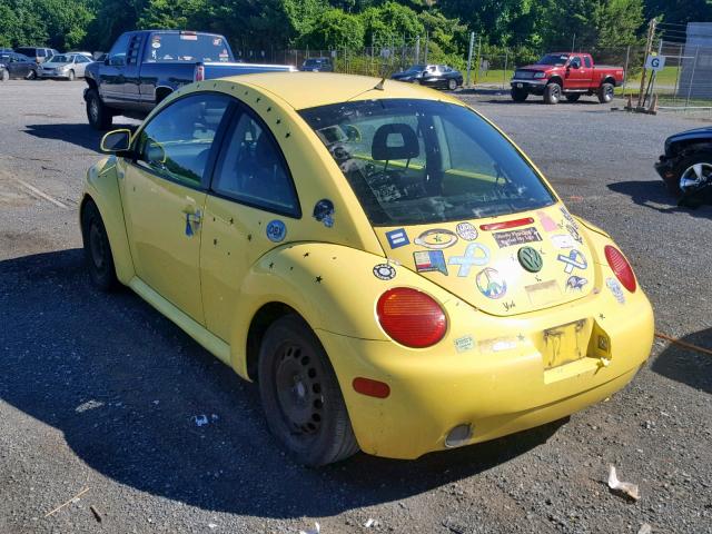 3VWCC21CXXM473854 - 1999 VOLKSWAGEN NEW BEETLE YELLOW photo 3
