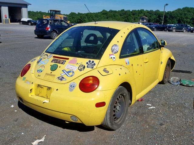 3VWCC21CXXM473854 - 1999 VOLKSWAGEN NEW BEETLE YELLOW photo 4