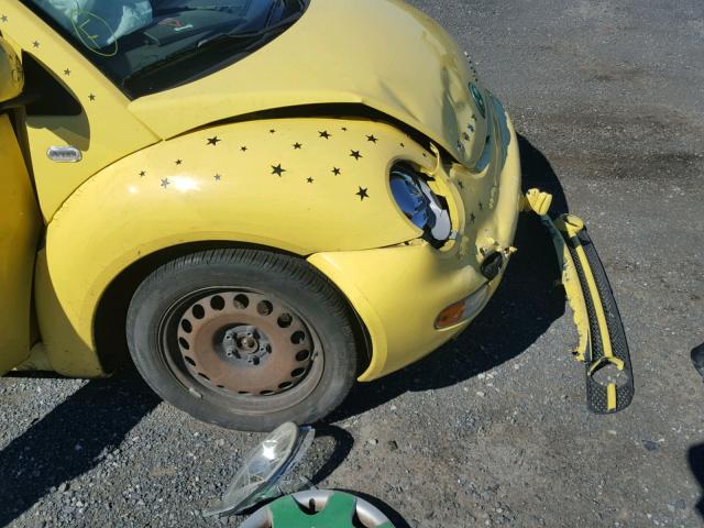 3VWCC21CXXM473854 - 1999 VOLKSWAGEN NEW BEETLE YELLOW photo 9