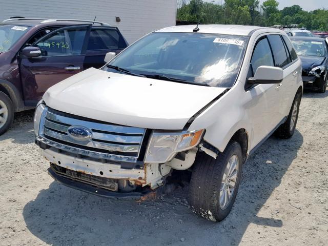 2FMDK38C08BA66274 - 2008 FORD EDGE SEL WHITE photo 2