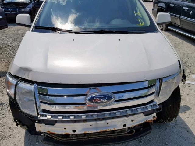 2FMDK38C08BA66274 - 2008 FORD EDGE SEL WHITE photo 7