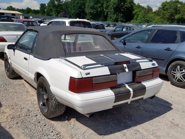 1FACP44E8MF109384 - 1991 FORD MUSTANG LX WHITE photo 3