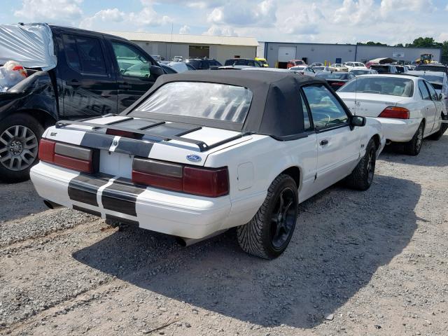 1FACP44E8MF109384 - 1991 FORD MUSTANG LX WHITE photo 4