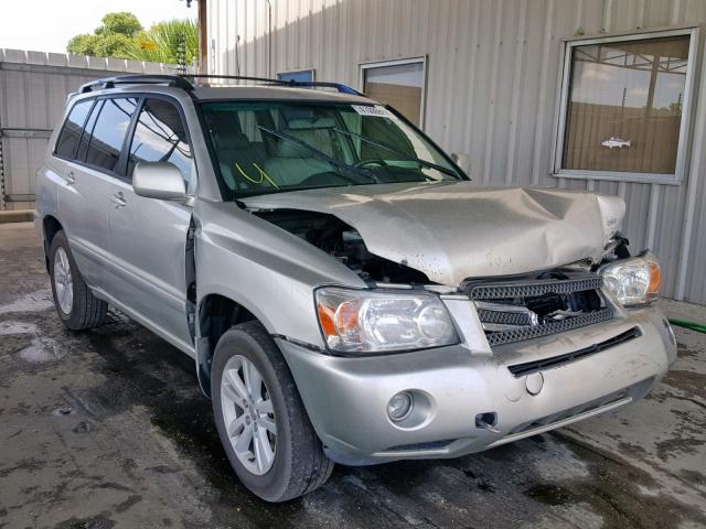 JTEDW21A960008587 - 2006 TOYOTA HIGHLANDER SILVER photo 1