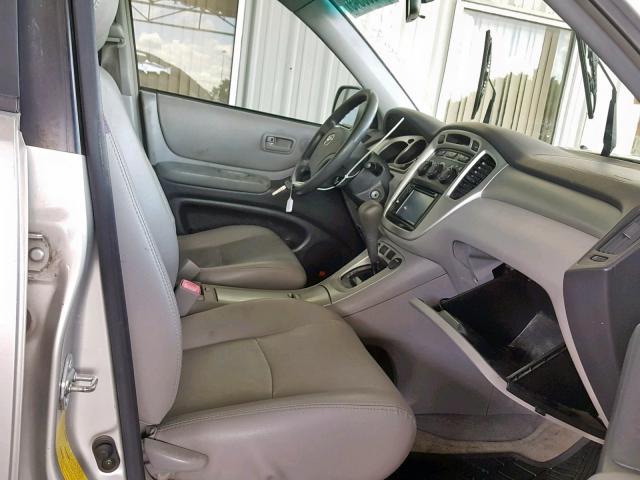 JTEDW21A960008587 - 2006 TOYOTA HIGHLANDER SILVER photo 5