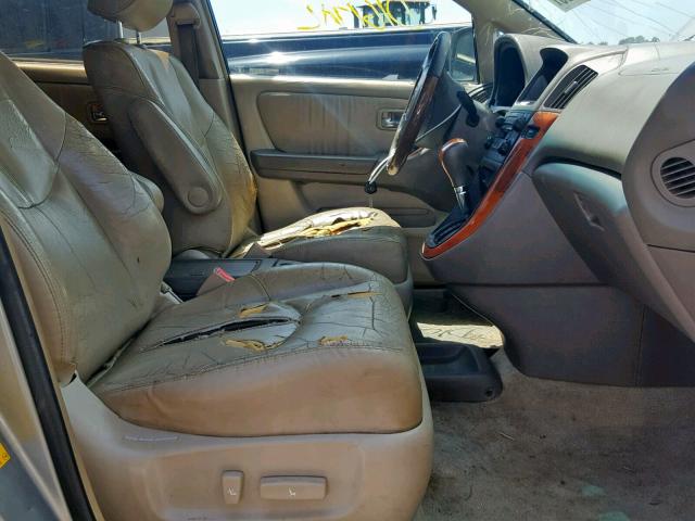 JTJGF10U330153804 - 2003 LEXUS RX 300 GOLD photo 5