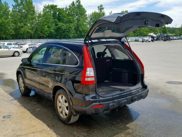 JHLRE48777C037835 - 2007 HONDA CR-V EXL BLACK photo 3