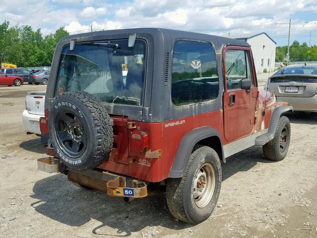 2J4FY29S1NJ520670 - 1992 JEEP WRANGLER / BROWN photo 4