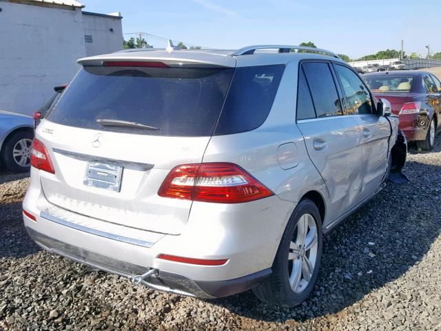 4JGDA5HB9DA229967 - 2013 MERCEDES-BENZ ML 350 4MA SILVER photo 4