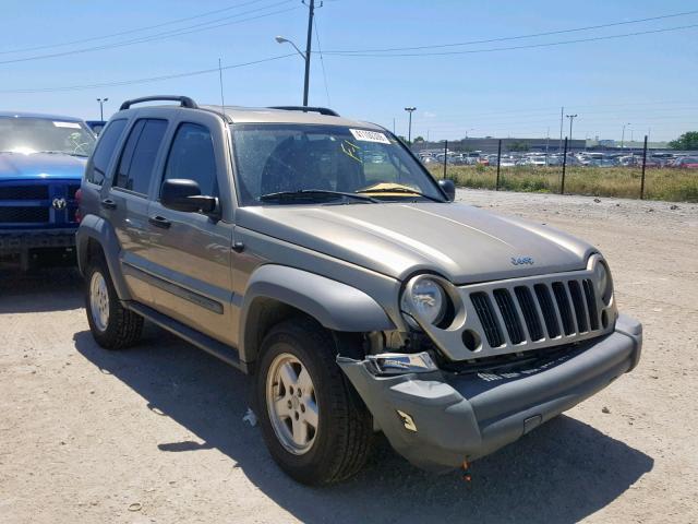 1J4GL48K65W538803 - 2005 JEEP LIBERTY SP GOLD photo 1