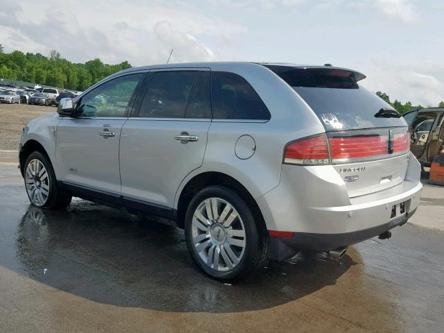 2LMDJ8JC2ABJ30318 - 2010 LINCOLN MKX SILVER photo 3