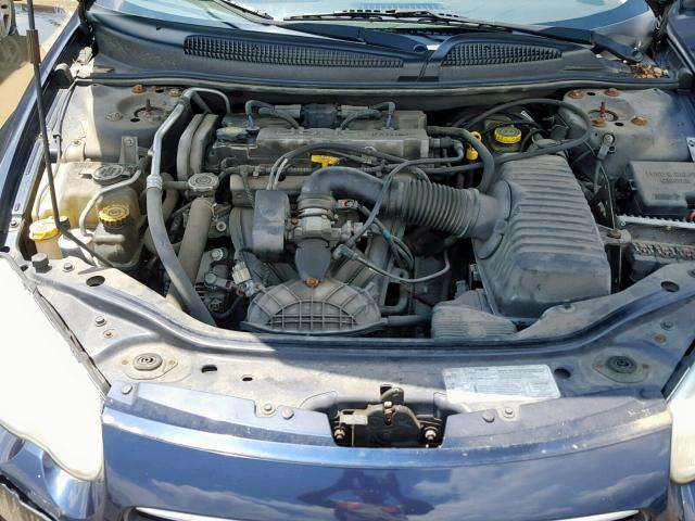 1C3EL46X54N125985 - 2004 CHRYSLER SEBRING LX BLUE photo 7