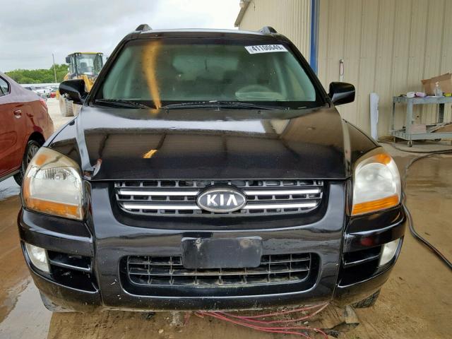 KNDJF723667252712 - 2006 KIA NEW SPORTA BLACK photo 9