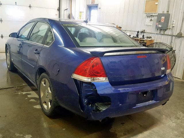 2G1WD58C279127206 - 2007 CHEVROLET IMPALA SUP ლურჯი ფოტო 3