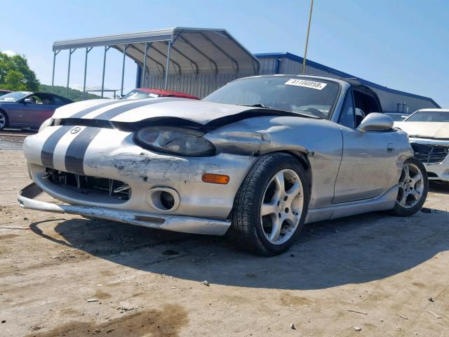 JM1NB3532X0126729 - 1999 MAZDA MX-5 MIATA SILVER photo 2