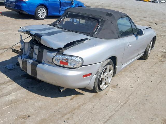 JM1NB3532X0126729 - 1999 MAZDA MX-5 MIATA SILVER photo 4