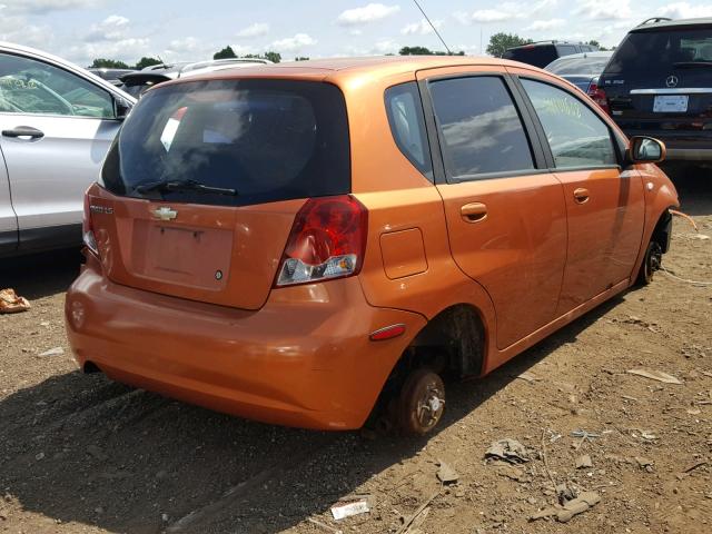 KL1TD66626B588178 - 2006 CHEVROLET AVEO BASE Narıncı foto 4