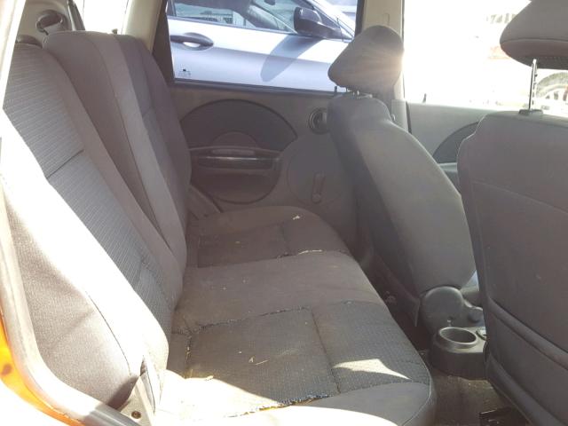 KL1TD66626B588178 - 2006 CHEVROLET AVEO BASE Narıncı foto 6