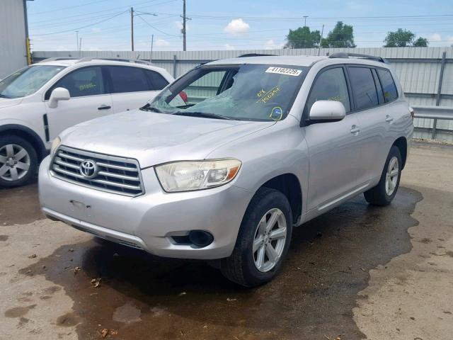 JTEDS41A482061406 - 2008 TOYOTA HIGHLANDER SILVER photo 2