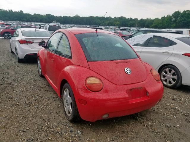 3VWCF21C5XM406084 - 1999 VOLKSWAGEN NEW BEETLE 红色 照片 3