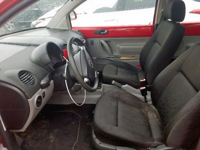 3VWCF21C5XM406084 - 1999 VOLKSWAGEN NEW BEETLE 红色 照片 5