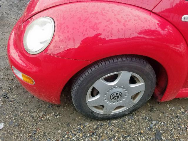 3VWCF21C5XM406084 - 1999 VOLKSWAGEN NEW BEETLE 红色 照片 9