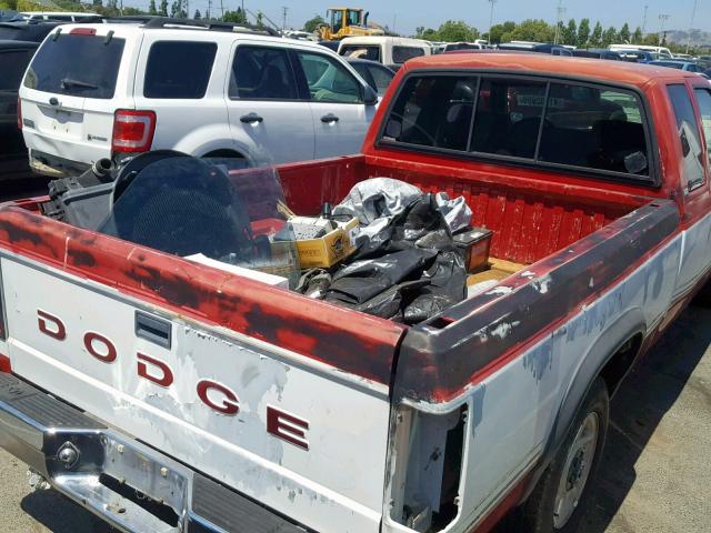 1B7GL23Y1NS560365 - 1992 DODGE DAKOTA RED photo 6