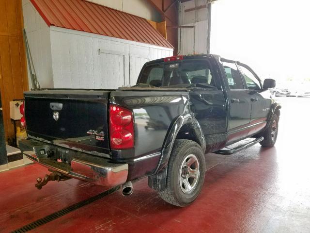 1D7HU18217S240925 - 2007 DODGE RAM 1500 S BLACK photo 4