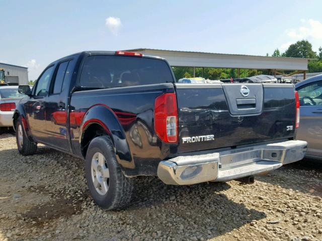 1N6AD09U27C443562 - 2007 NISSAN FRONTIER C BLACK photo 3