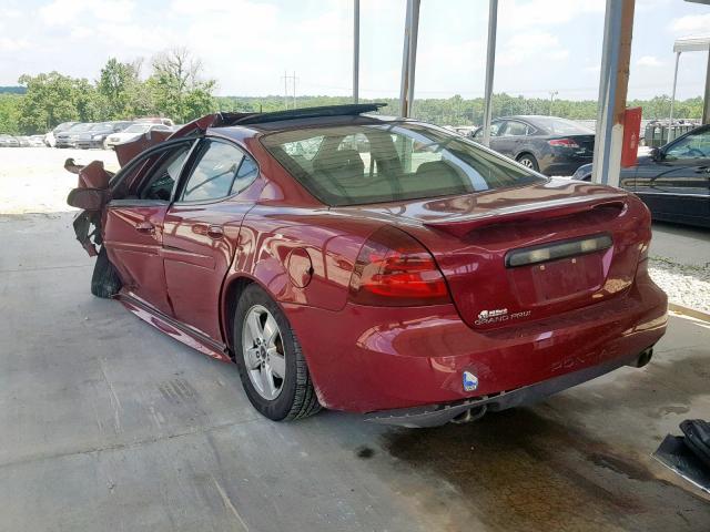 2G2WS522951142623 - 2005 PONTIAC GRAND PRIX RED photo 3