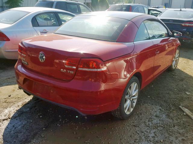 WVWBW7AH7CV003358 - 2012 VOLKSWAGEN EOS KOMFOR RED photo 4